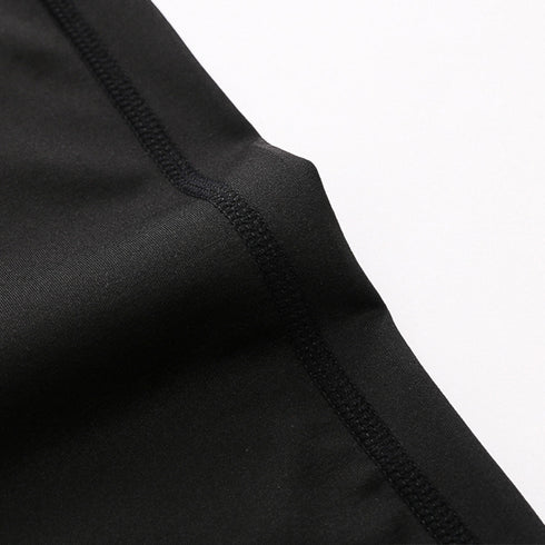 Men's Dry Fit Capri Workout Running Leggings Compression Shorts